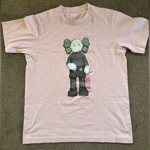 KAWS Graphic T-Shirt - Light Pink